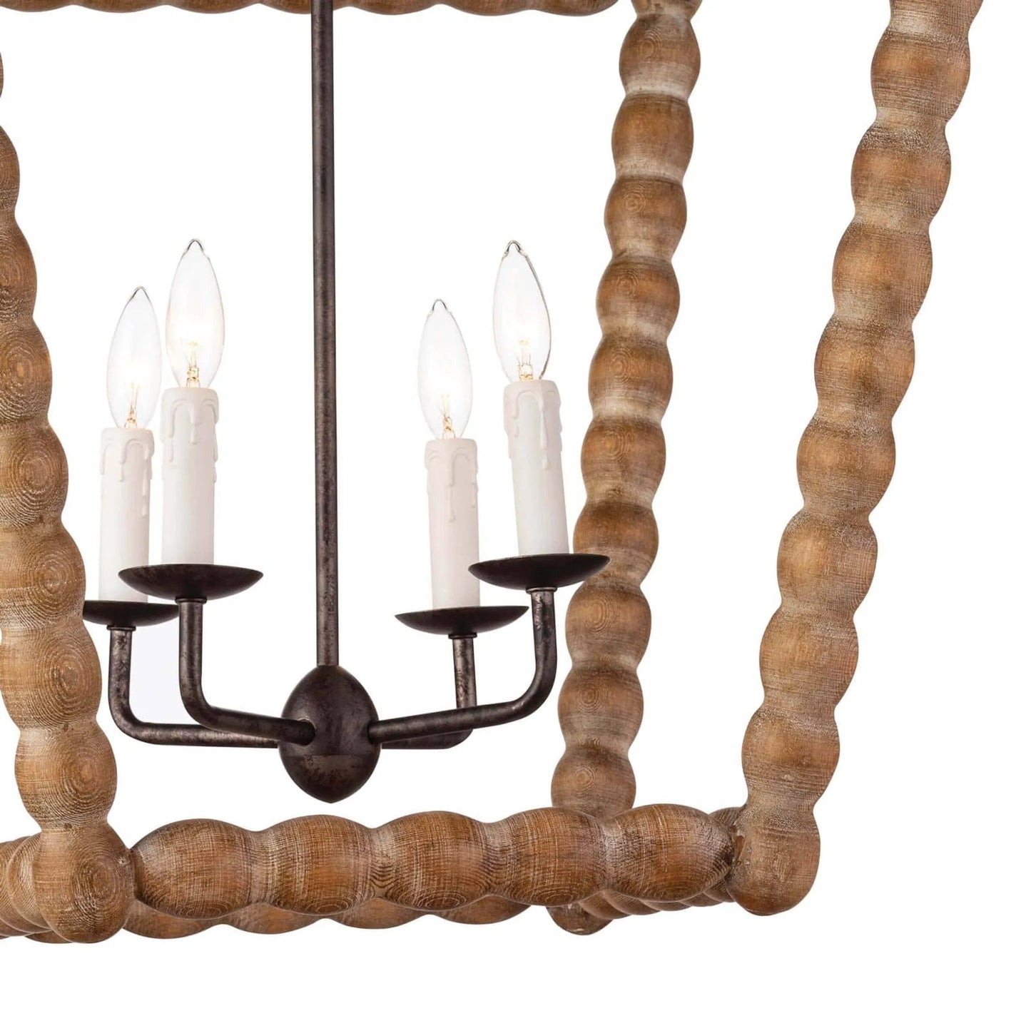 008 SR-770029 | Closeup | Perennial Lantern by Regina Andrew in natural. Made from birch wood in a cottage & farmhouse style.