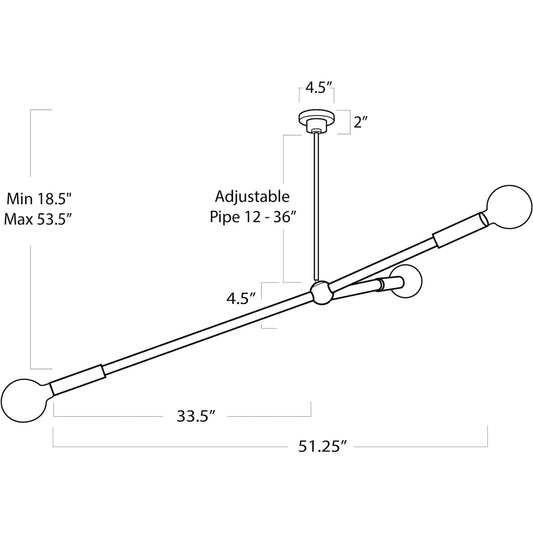 Talon Chandelier by Regina Andrew. Made from steel in a modern style.