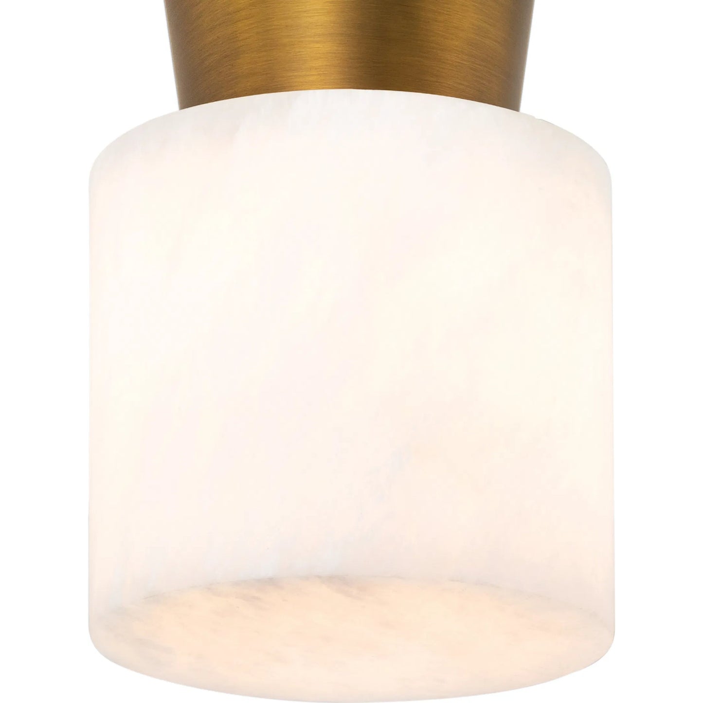 003 SI-2002225 | Closeup | Hazel Alabaster Flush Mount by Regina Andrew. Made from alabaster in a modern style.