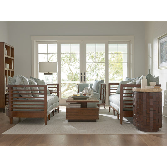Abaco Chair by Tommy Bahama Home in spa. Made from unique in a transitional style.