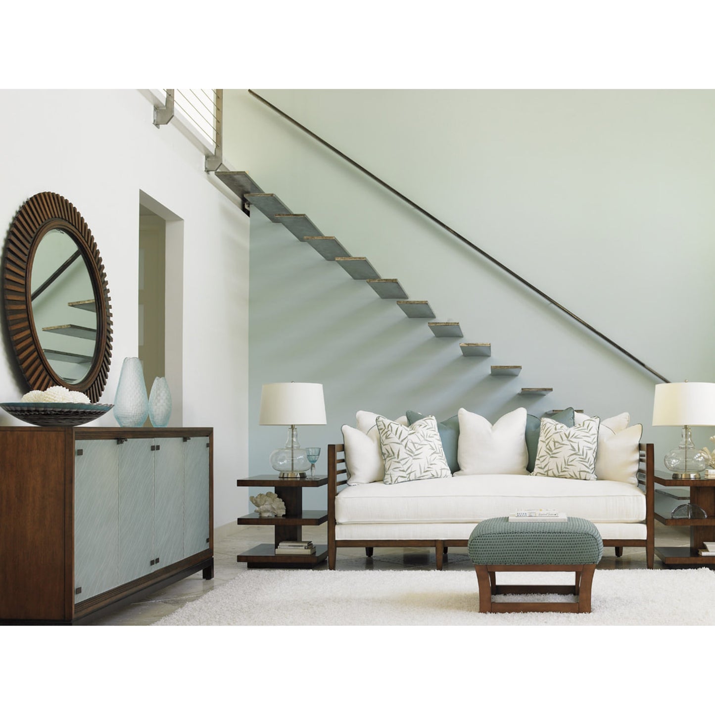 005 SR-836366 | Lifestyle | Reflections Mirror by Tommy Bahama Home. Made from unique in a modern style.