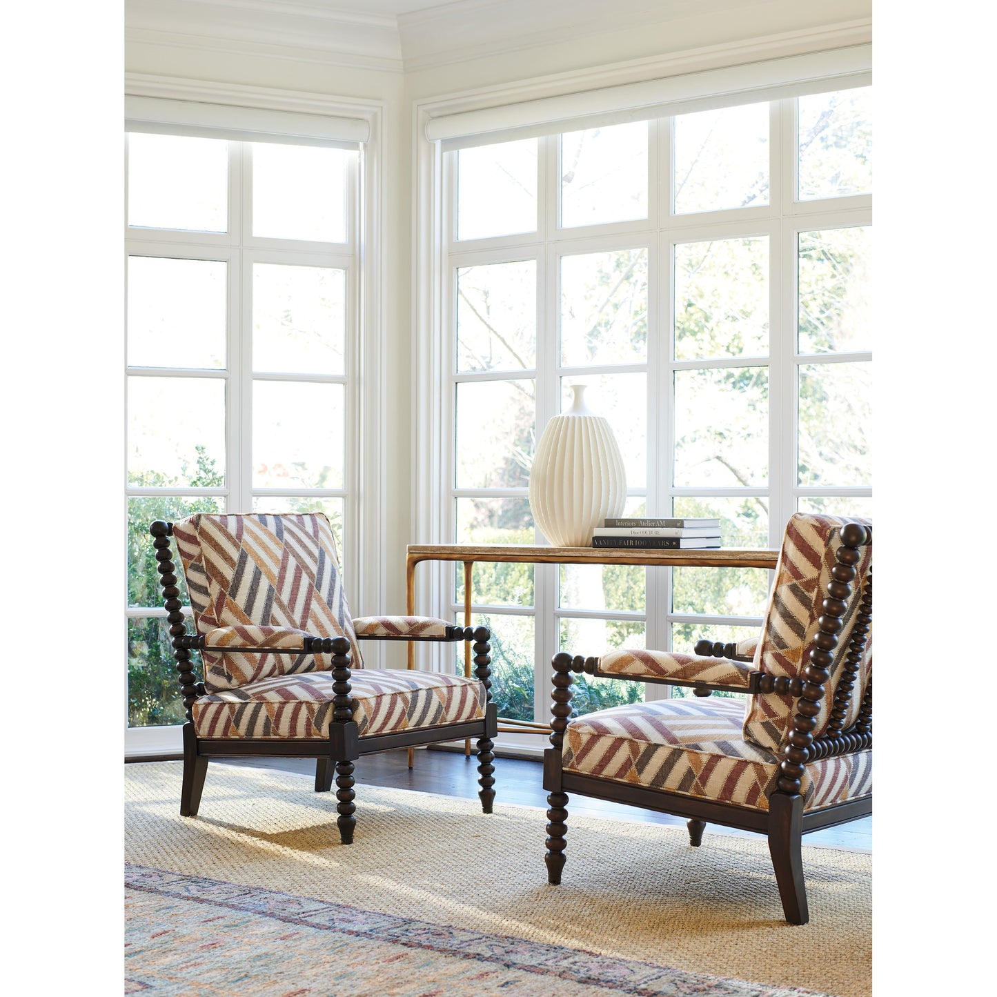 003 SI-1823451 | Lifestyle | Maarten Chair by Lexington in dark mocha. Made from unique in a transitional style.