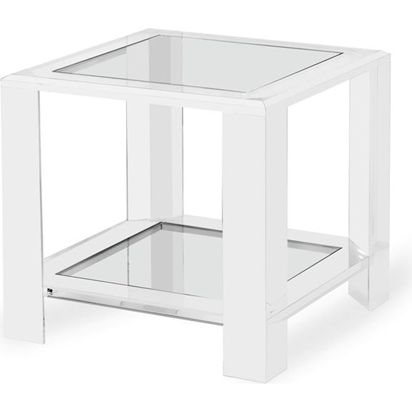 001 S-246430 | Additional Silo | Surrey Side Table by Interlude Home in clear, clear glass. Made from acrylic, glass in a modern style.