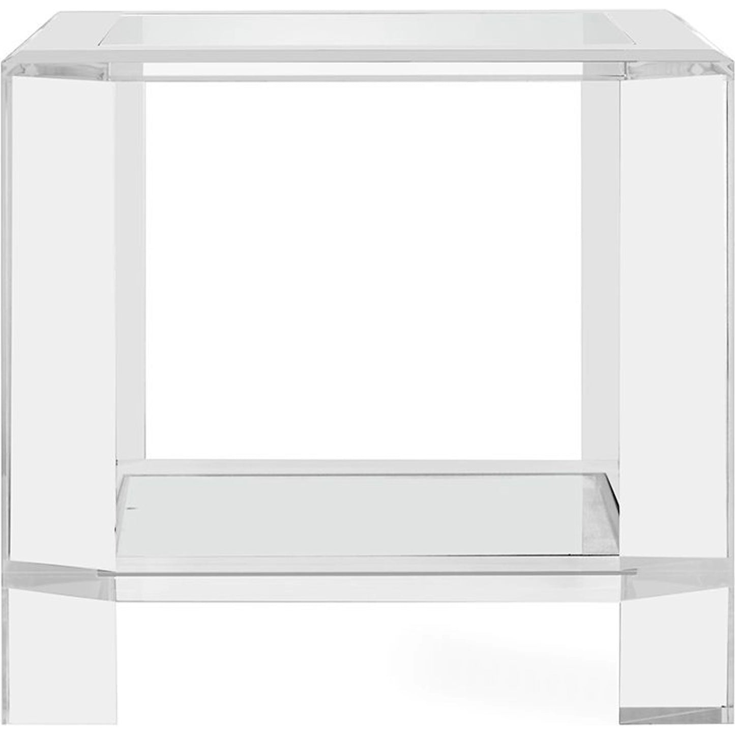 002 S-246430 | Additional Silo | Surrey Side Table by Interlude Home in clear, clear glass. Made from acrylic, glass in a modern style.