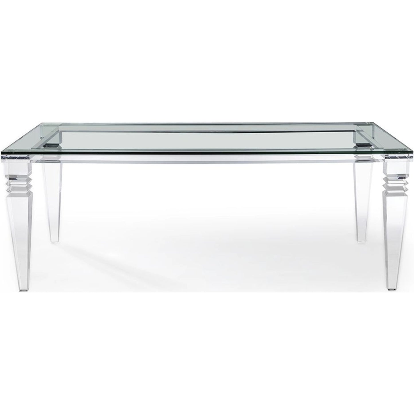 003 S-246365 | Additional Silo | Savannah Dining Table by Interlude Home in clear, clear glass. Made from acrylic, glass in a modern style.