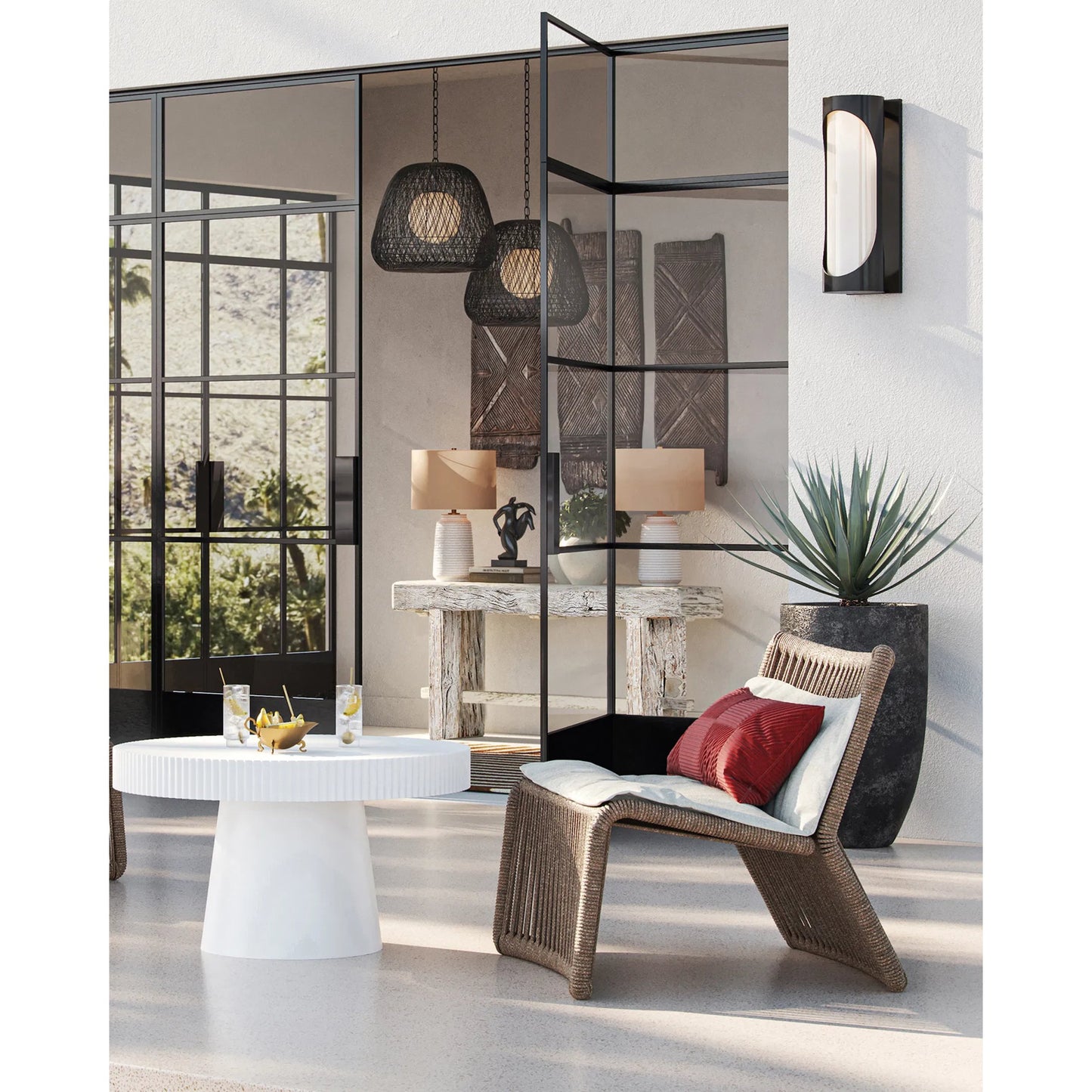 016 SI-2257243 | Lifestyle | Elias Planter by Currey and Company. Made from ceramic in a modern style.