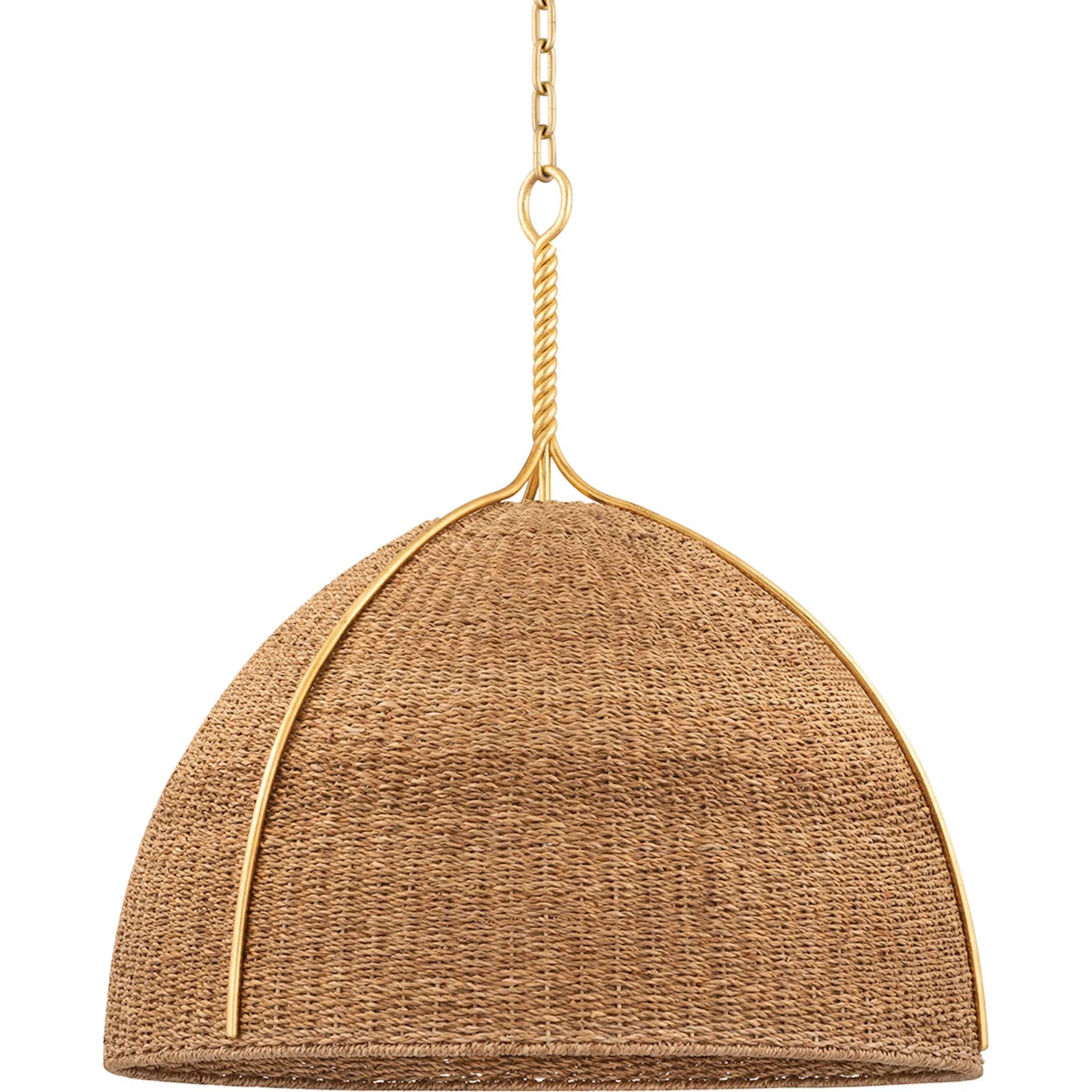 002 SI-2029109 | Primary Silo | Woodlawn 1 Light Pendant by Hudson Valley in vintage gold leaf. Made from steel in a cottage & farmhouse style.