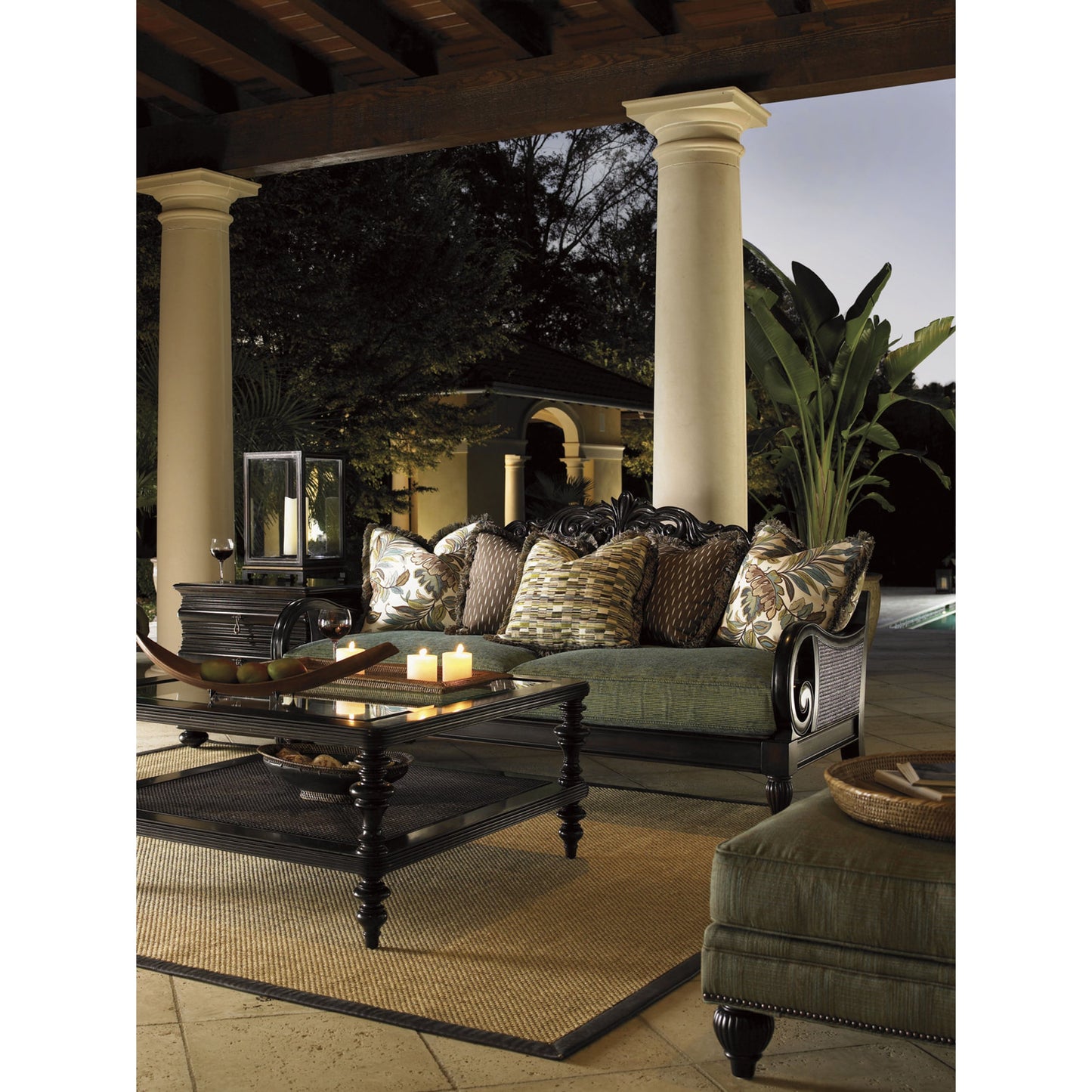 007 SR-836534 | Lifestyle | Tropic Cocktail Table by Tommy Bahama Home. Made from unique in a traditional style.