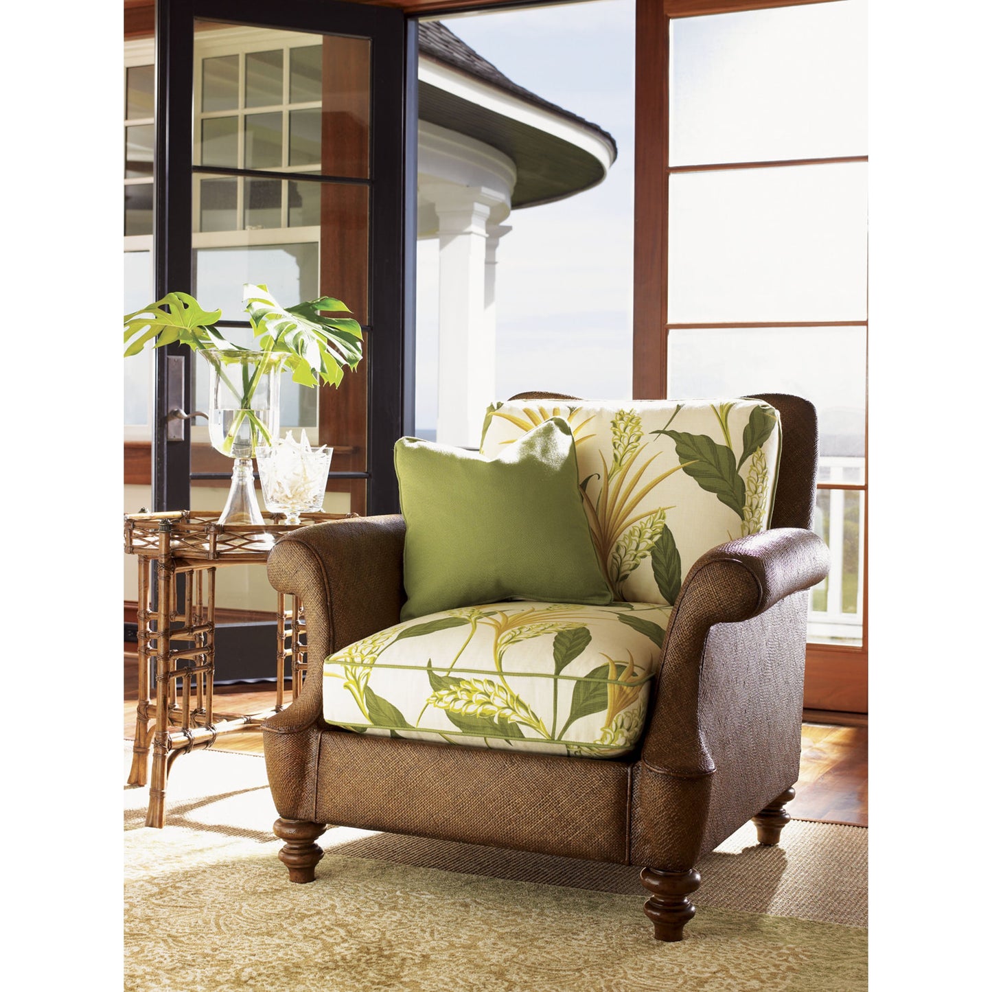 003 SR-836190 | Lifestyle | Key Largo End Table by Tommy Bahama Home. Made from unique in a coastal style.