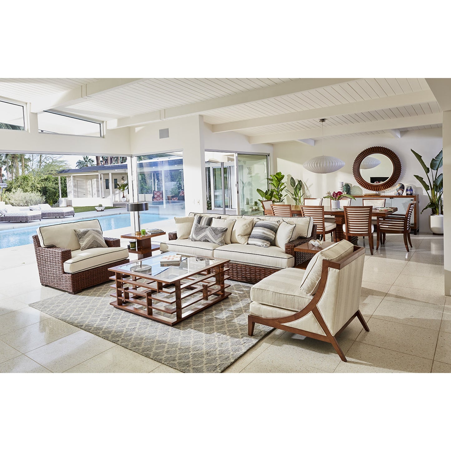 007 SR-836366 | Lifestyle | Reflections Mirror by Tommy Bahama Home. Made from unique in a modern style.
