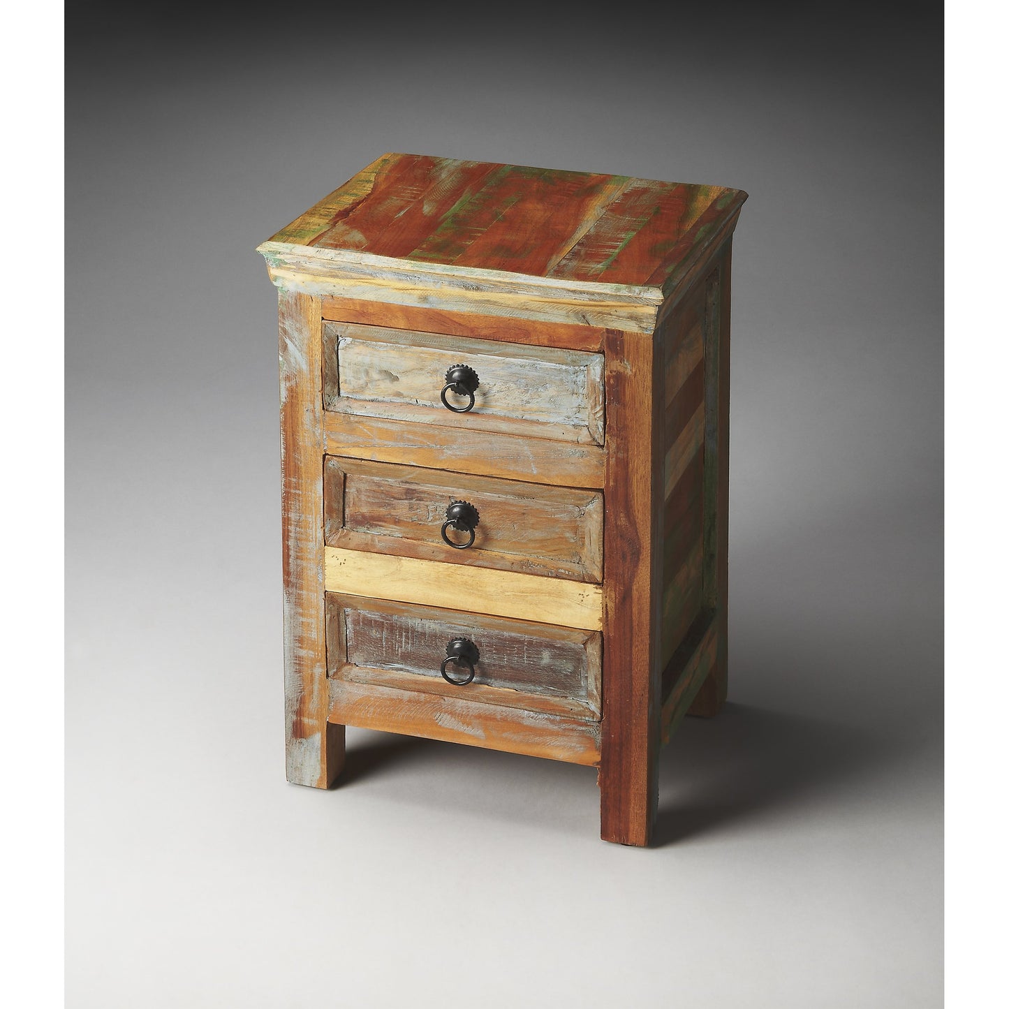 003 O-BUTLER-1837290 | Additional Silo | Arya Rustic Accent Chest by Butler Specialty Company in assorted and artifacts. Made from assorted old collected, re-cycled wood in a cottage & farmhouse style.