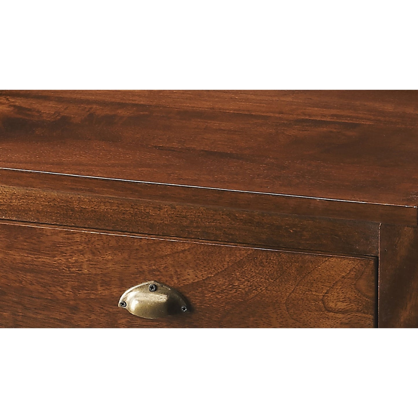 003 O-BUTLER-1840290 | Additional Silo | Gabriel Solid Wood Side Table by Butler Specialty Company in dark brown and artifacts. Made from mango wood solids, mdf in a modern style.