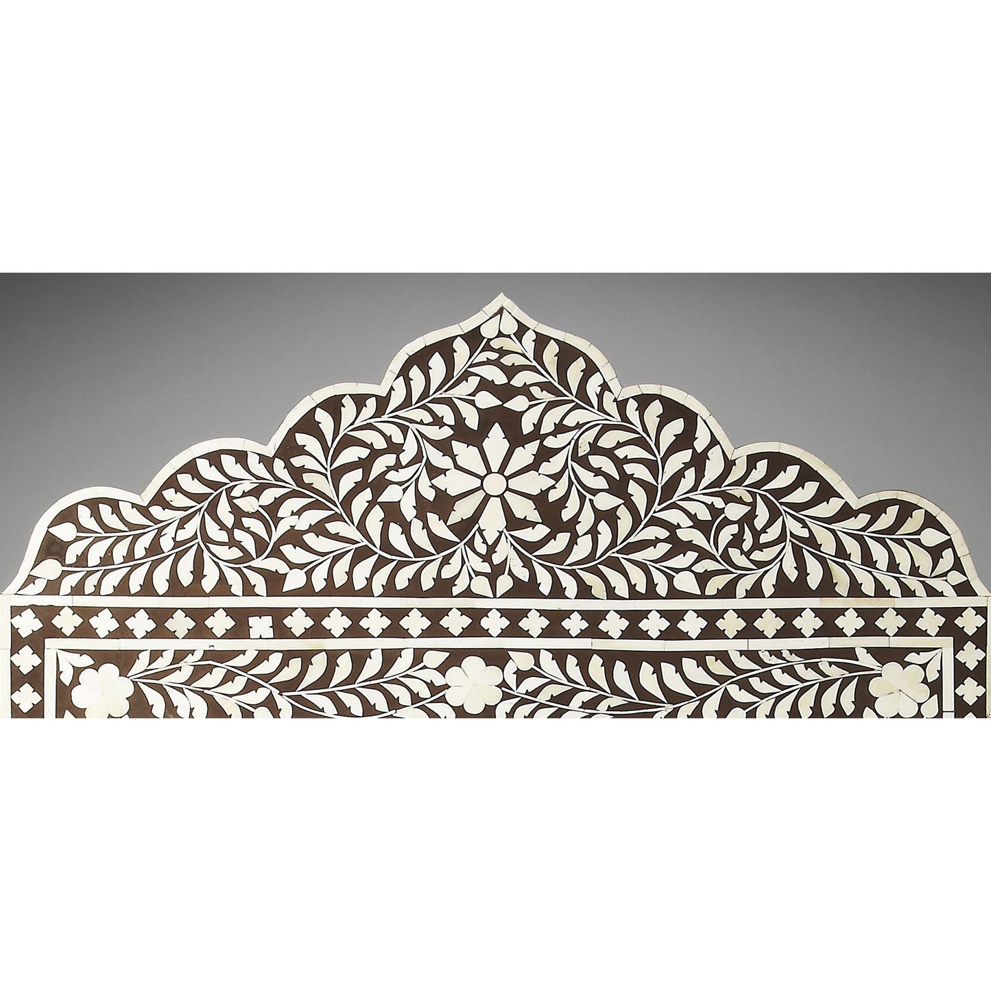 002 O-BUTLER-1856070 | Additional Silo | Victoria Black Bone Inlay Wall Mirror by Butler Specialty Company in dark brown and heritage. Made from mdf, bone in a eclectic & global style.