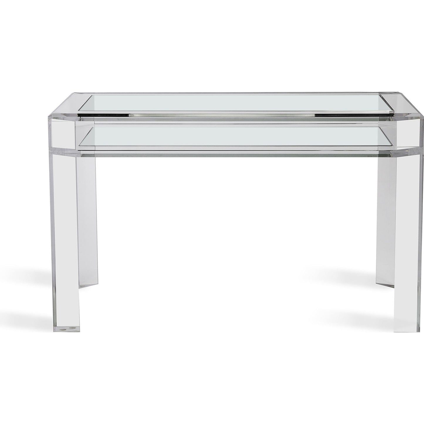 003 S-260221 | Additional Silo | Surrey Desk by Interlude Home in clear, clear glass. Made from acrylic, glass in a modern style.
