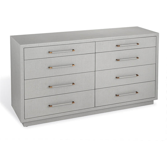 Taylor 8 Drawer Dresser by Interlude Home. Made from wood, faux linen, metal in a modern style.
