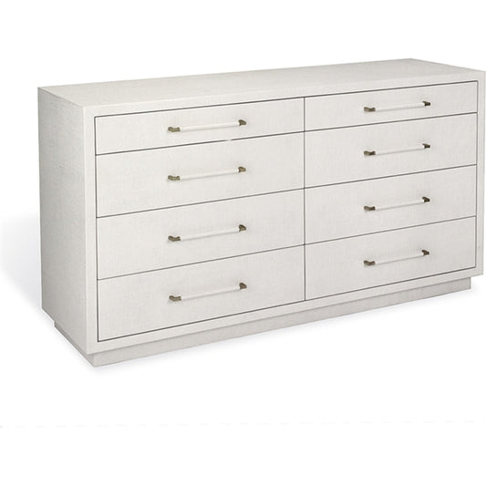 Taylor 8 Drawer Dresser by Interlude Home. Made from wood, faux linen, metal in a modern style.