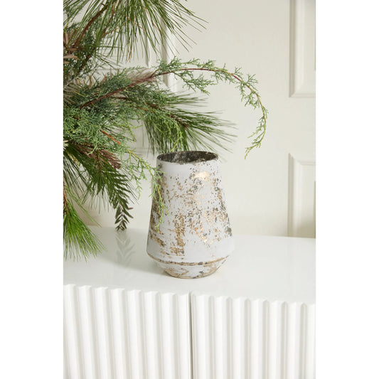Finland Vase by Accent Decor in grey. Made from glass in a unique style.