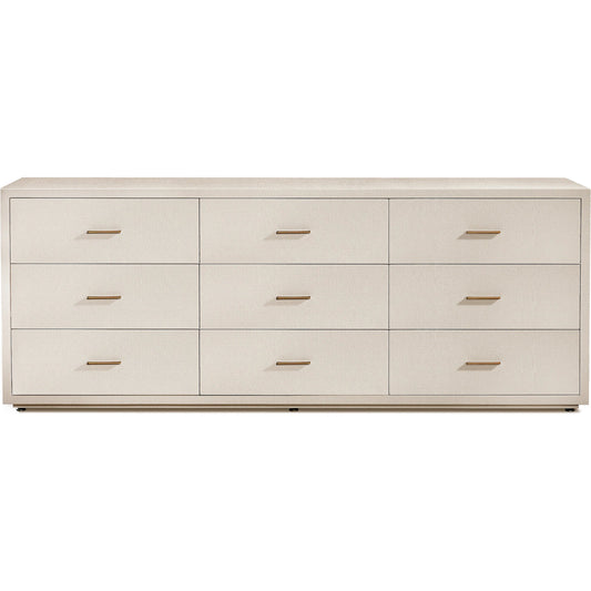 001 SI-2256502 | Primary Silo | Livia 9 Drawer Chest by Interlude Home in beige and caribbean sand. Made from wood in a transitional style.