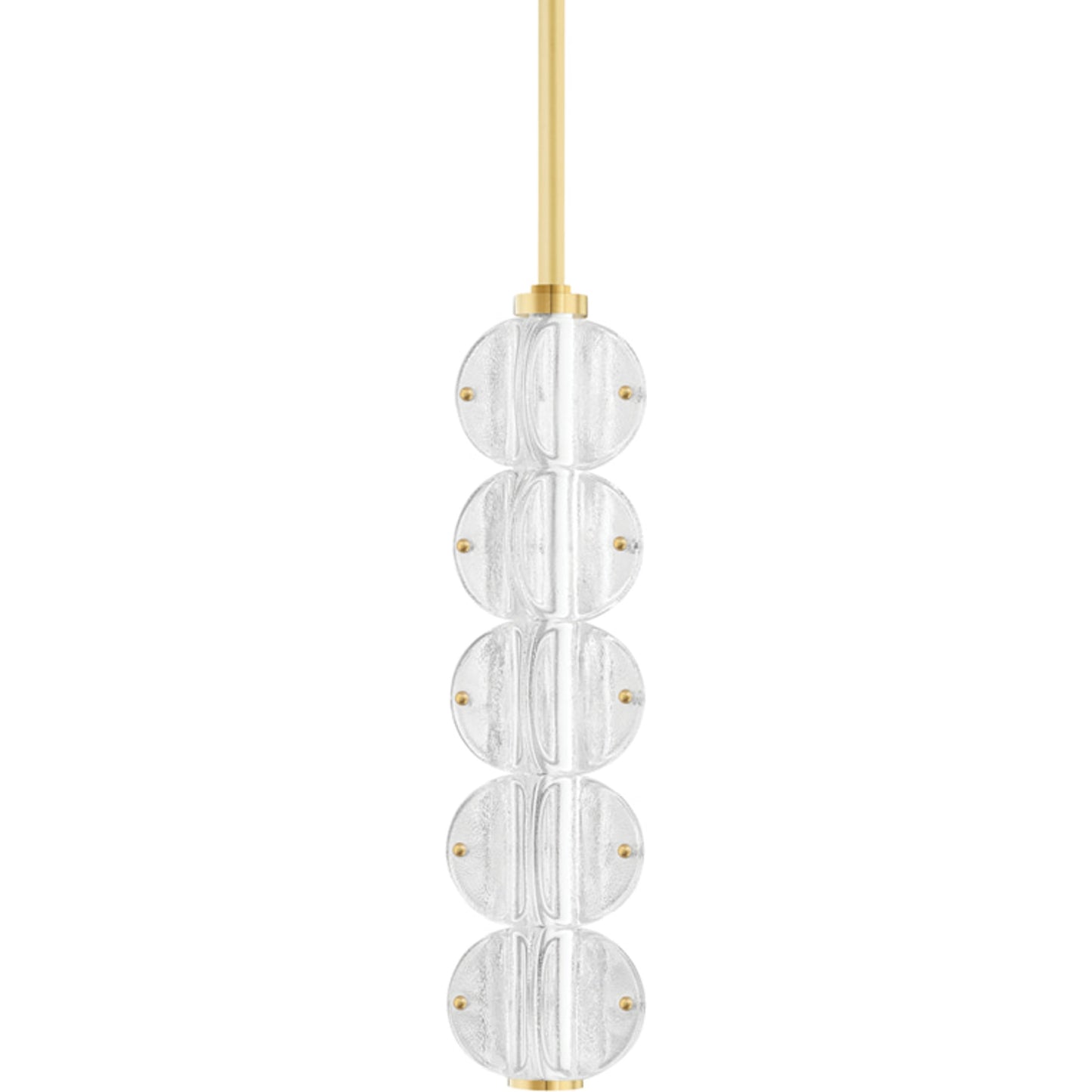 001 SI-1758921 | Primary Silo | Lindley 5 Light Pendant by Hudson Valley. Made from brass in a transitional style.