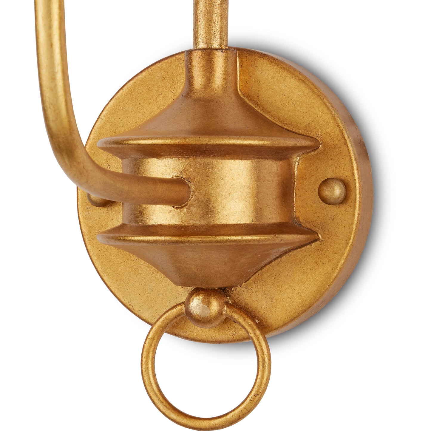 009 SI-1924063 | Closeup | Nottaway Single Wall Sconce by Currey and Company. Made from wrought iron in a traditional style.