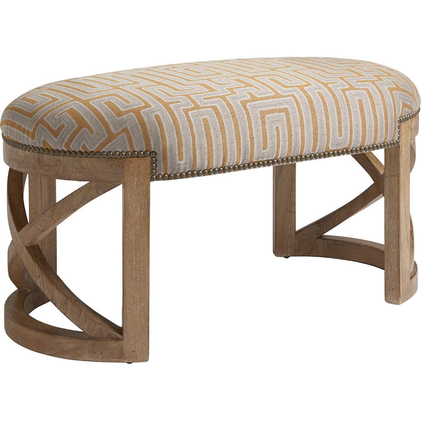 001 SR-836247 | Additional Silo | Marcel Bench by Tommy Bahama Home in golden gray. Made from unique in a coastal style.