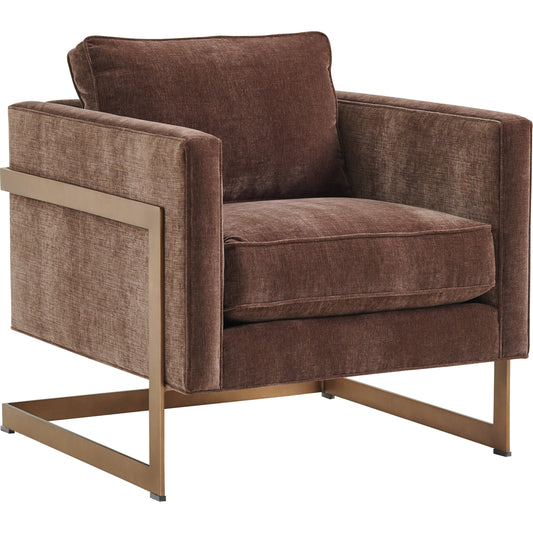 Wintrop Chair by Lexington in brass. Made from unique in a transitional style.