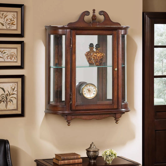 Melinda Wall Curio by Butler Specialty Company. Made from wood solids, wood veneers, glass in a traditional style.