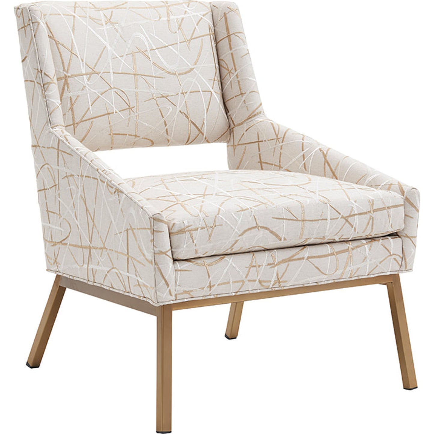 001 SR-835079 | Additional Silo | Amani Upholstered Chair with Bright Brass Base by Lexington. Made from unique in a modern style.
