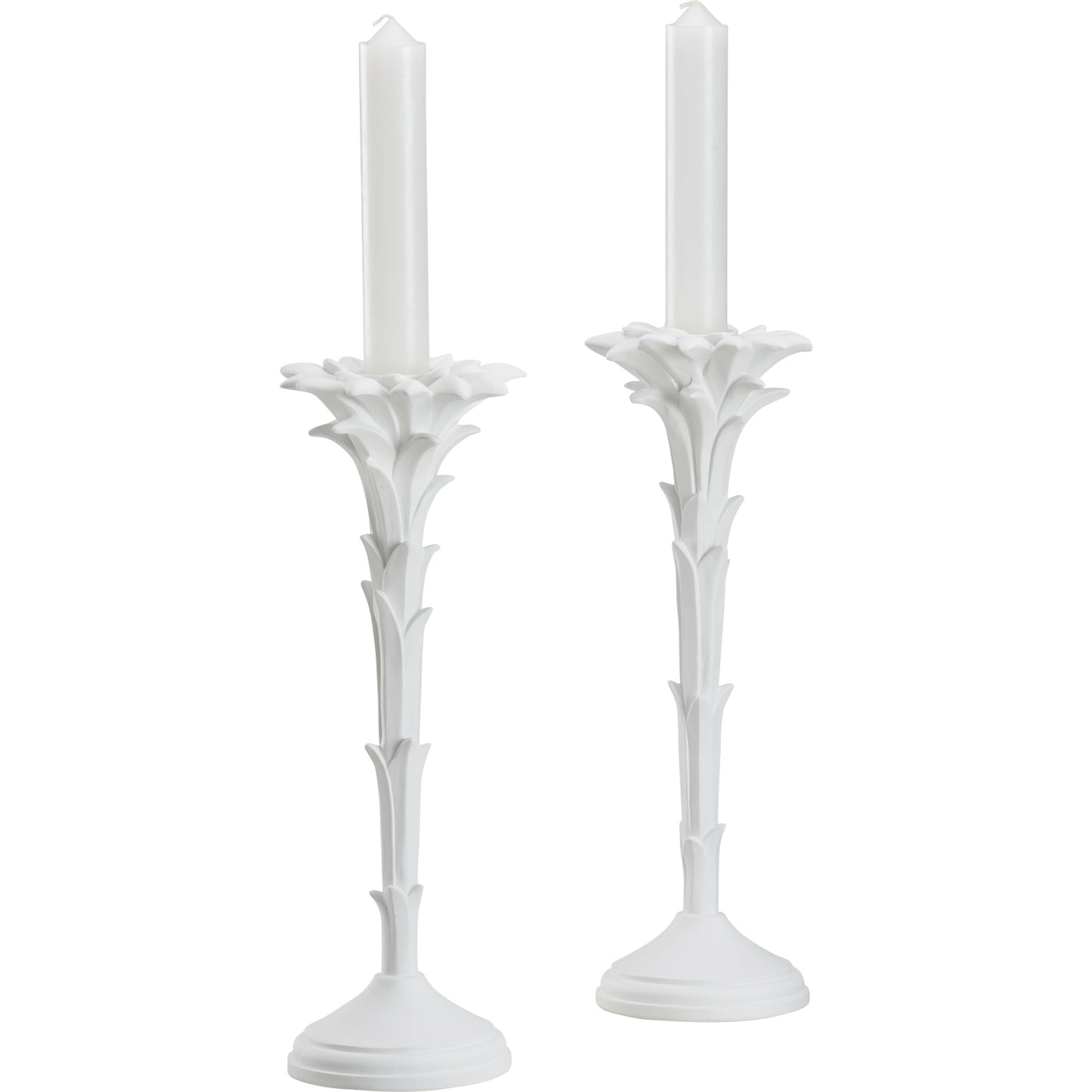 001 SI-2104777 | Primary Silo | Roche Candlestick (Set of 2) by Wildwood in white. Made from composite in a traditional style.