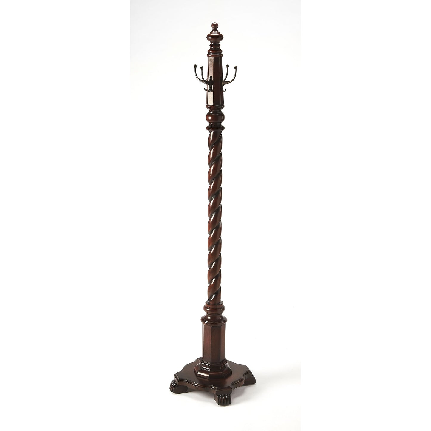 005 O-BUTLER-1937024 | Additional Silo | Joshua Costumer by Butler Specialty Company in dark brown and plantation cherry. Made from rubberwood solids, cherry veneer in a traditional style.