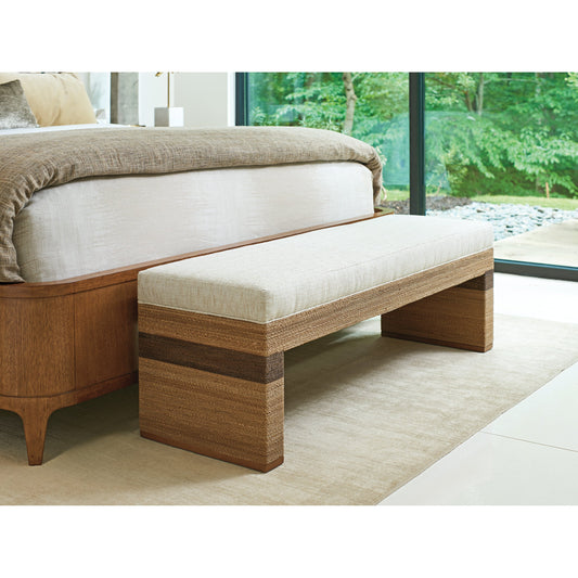 Rosemead White Bed Bench by Tommy Bahama Home in sonoran. Made from unique in a coastal style.
