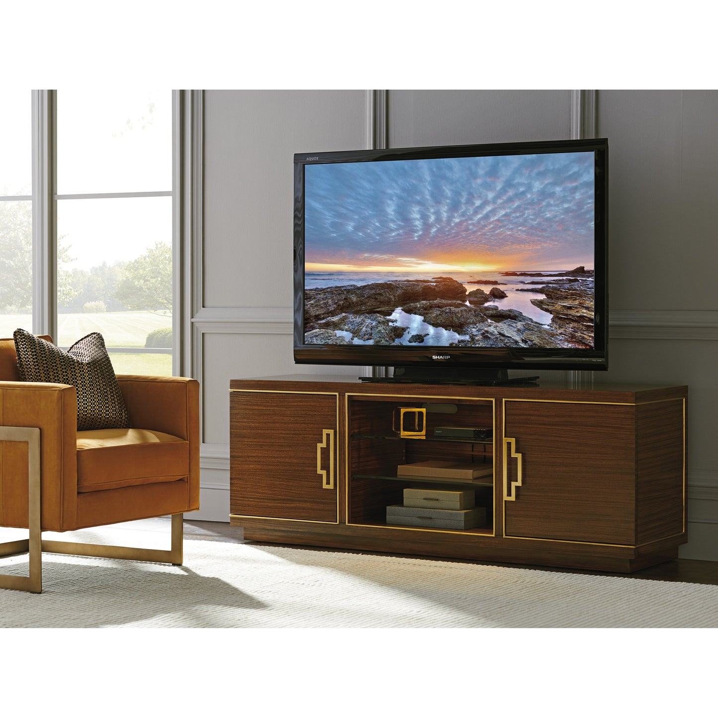 002 SR-835822 | Additional Silo | Aria Media Console by Sligh. Made from unique in a transitional style.