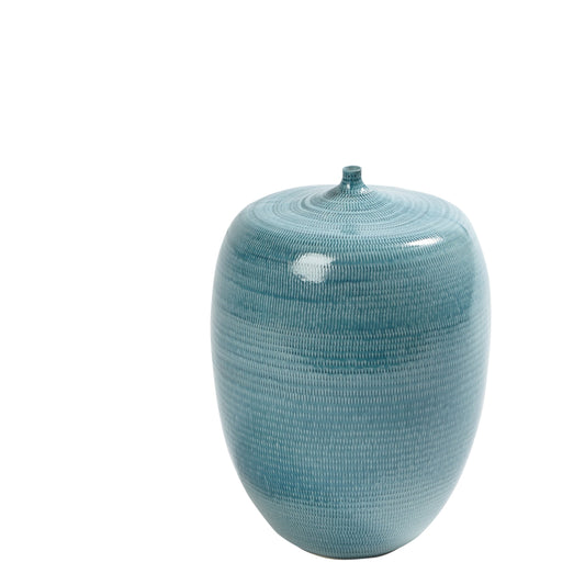 Fat Bottle by Global Views. Made from porcelain in a coastal style.