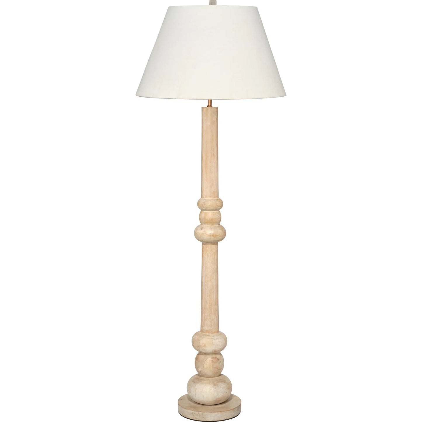 000 SI-2537676 | Primary Silo | Augustine Floor Lamp by Jamie Young in off, white and white washed mango wood. Made from wood in a unique style.