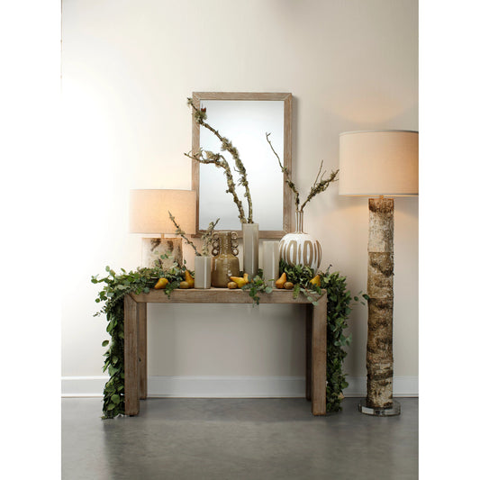 Forrester Floor Lamp by Jamie Young in birch veneer. Made from resin, veneer tree in a eclectic & global style.