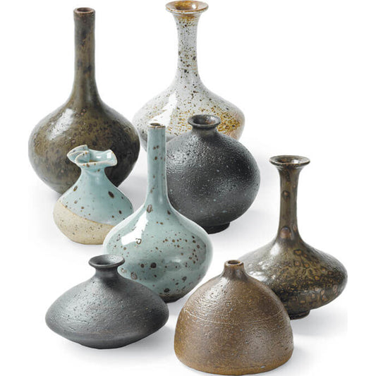001 S-287175 | Primary Silo | Porcelain Bud Vases by Regina Andrew in brown. Made from ceramic in a eclectic & global style.