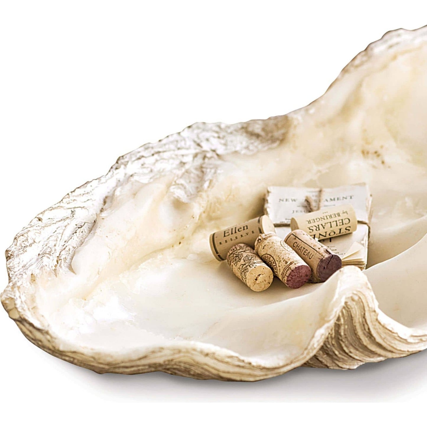 002 S-286990 | Additional Silo | Imperial Clam by Regina Andrew in white, natural and white. Made from resin in a coastal style.