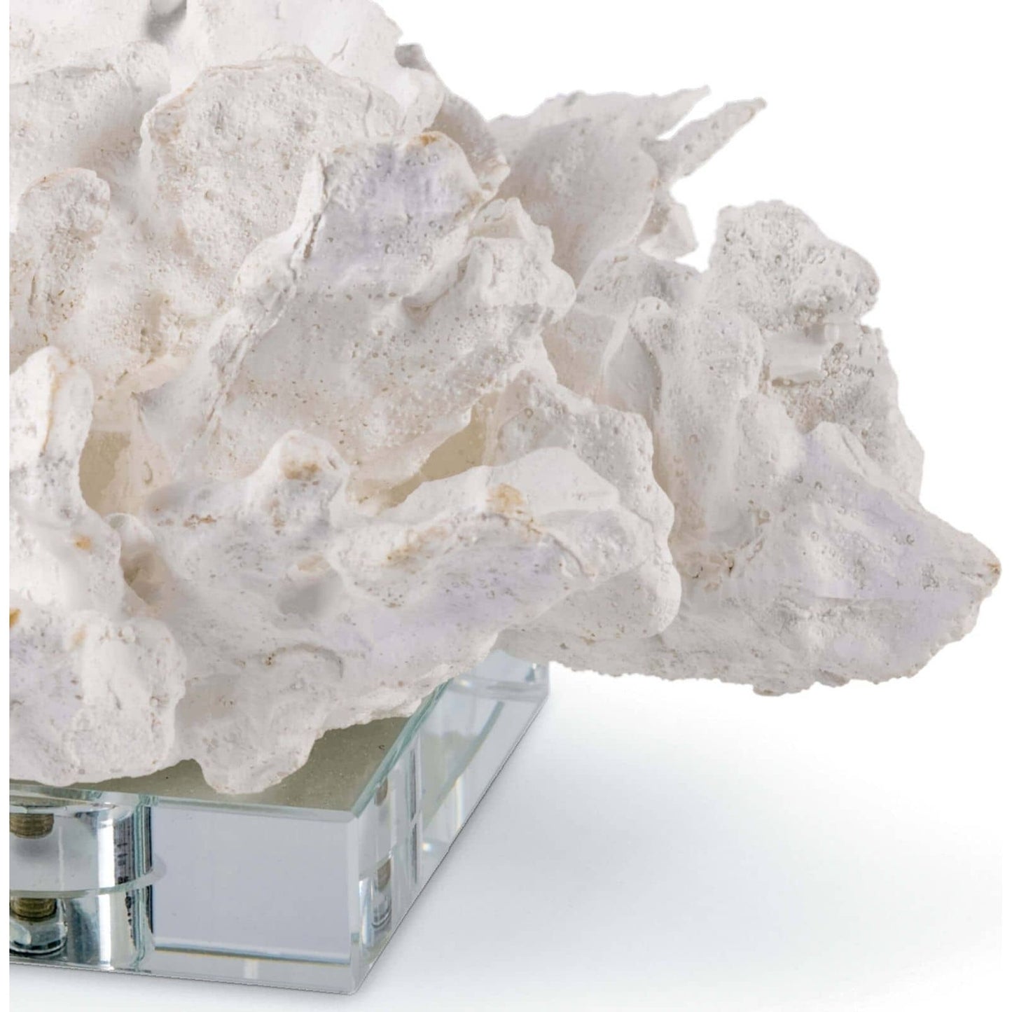 003 S-286910 | Additional Silo | Flower Coral on Crystal Base by Regina Andrew in white, natural and white. Made from resin in a coastal style.