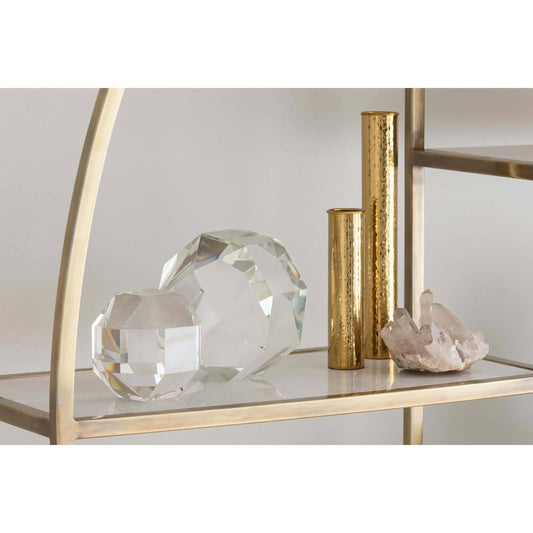 Hammered Bud Vase Set by Regina Andrew in gold and gold. Made from stainless steel in a modern style.