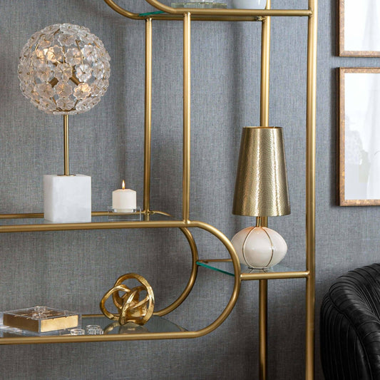 Metal Knot by Regina Andrew. Made from aluminum in a modern style.