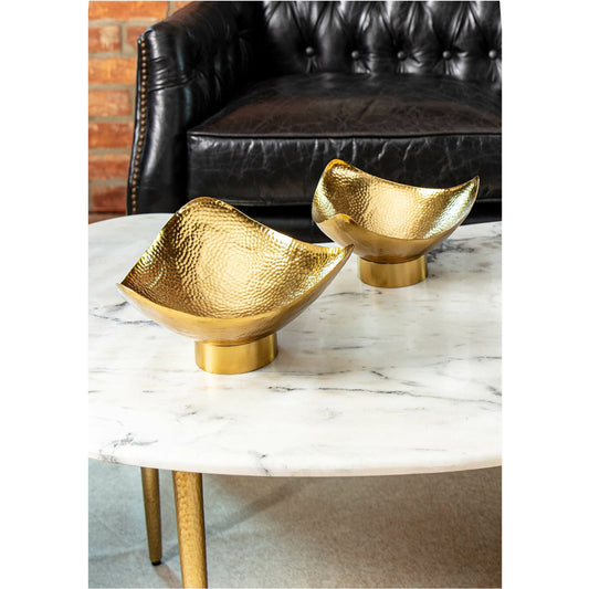 Milo Bowl by Regina Andrew in brass and polished brass. Made from stainless steel in a eclectic & global style.
