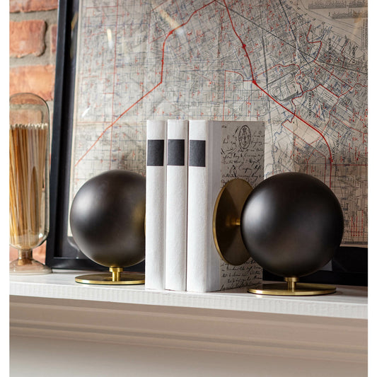 Grant Bookends by Regina Andrew. Made from steel in a eclectic & global style.