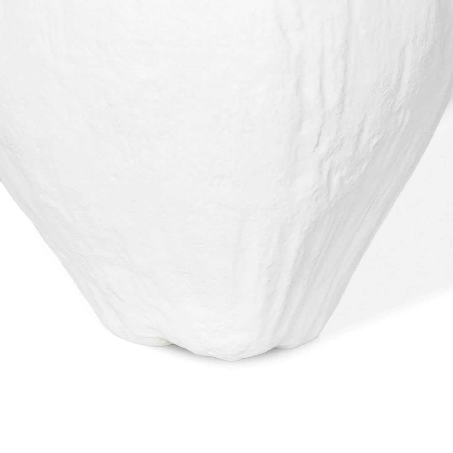 003 SI-1949213 | Closeup | Coco Vase by Regina Andrew in white. Made from aluminum in a modern style.