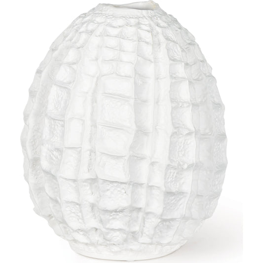 001 SI-2002249 | Primary Silo | Caspian Ceramic Vase by Regina Andrew in white. Made from ceramic in a modern style.