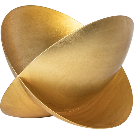Jaden Object by Regina Andrew in gold and gold leaf. Made from steel in a modern style.