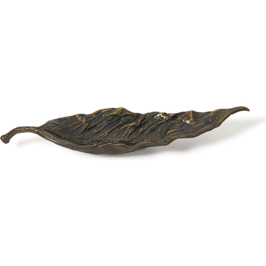 Autumn Metal Bowl by Regina Andrew in brass. Made from cast iron in a rustic style.
