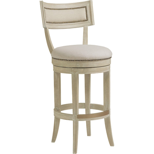 001 SR-834145 | Primary Silo | Apertif Swivel Barstool-Bianco Finish by Artistica Home. Made from unique in a transitional style.