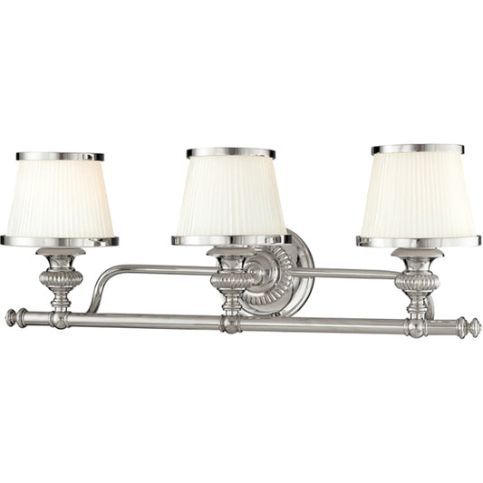 Milton Bath Bracket by Hudson Valley. Made from steel in a transitional style.