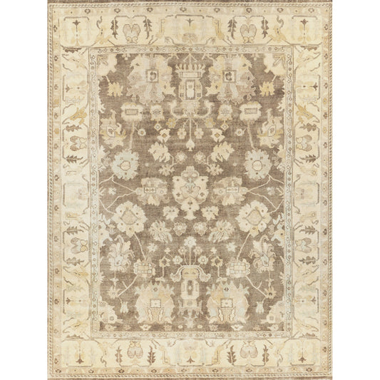 Antique Weave Oushak 2003 Rug by Exquisite Rugs in brown, ivory. Made from new zealand wool in a unique style.