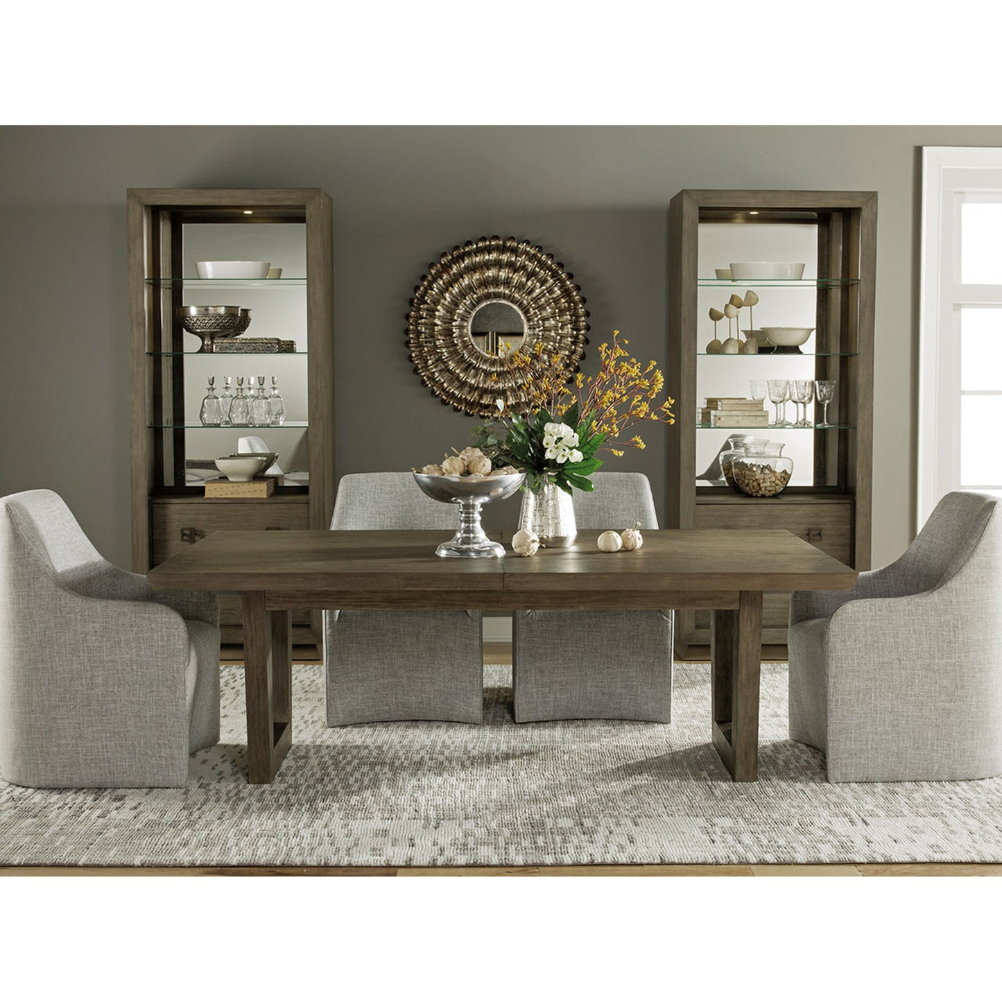 002 SR-834542 | Lifestyle | Riley Arm Chair by Artistica Home in gray. Made from unique in a modern style.